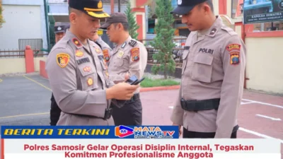 Polres Samosir Gelar Operasi Disiplin Internal, Tegaskan Komitmen Profesionalisme Anggota