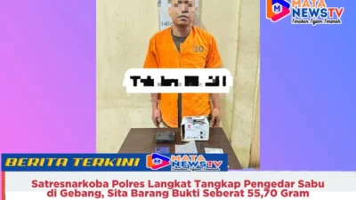 Satresnarkoba Polres Langkat Tangkap Pengedar Sabu di Gebang, Sita Barang Bukti Seberat 55,70 Gram