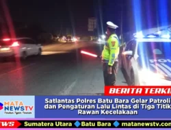 Satlantas Polres Batu Bara Gelar Patroli dan Pengaturan Lalu Lintas di Tiga Titik Rawan Kecelakaan