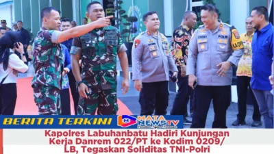 Kapolres Labuhanbatu Hadiri Kunjungan Kerja Danrem 022/PT ke Kodim 0209/LB, Tegaskan Soliditas TNI-Polri