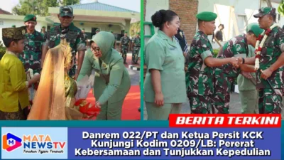 Danrem 022/PT dan Ketua Persit KCK Kunjungi Kodim 0209/LB: Pererat Kebersamaan dan Tunjukkan Kepedulian