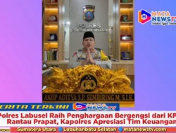 Polres Labusel Raih Penghargaan Bergengsi dari KPPN Rantau Prapat, Kapolres Apresiasi Tim Keuangan