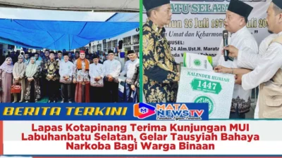 Lapas Kotapinang Terima Kunjungan MUI Labuhanbatu Selatan, Gelar Tausyiah Bahaya Narkoba Bagi Warga Binaan