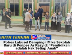 Polres Labusel Dampingi IM ke Sekolah Baru di Ponpes Ar Rasyid: “Pendidikan adalah Hak Setiap Anak”