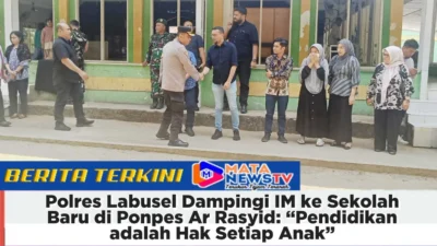 Polres Labusel Dampingi IM ke Sekolah Baru di Ponpes Ar Rasyid: “Pendidikan adalah Hak Setiap Anak”