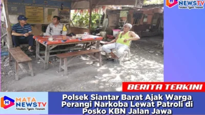 Polsek Siantar Barat Ajak Warga Perangi Narkoba Lewat Patroli di Posko KBN Jalan Jawa