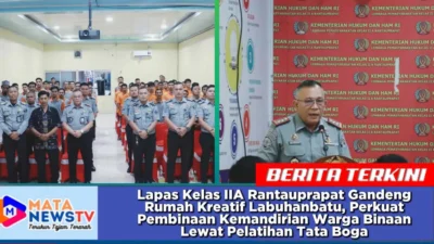 Lapas Kelas IIA Rantauprapat Gandeng Rumah Kreatif Labuhanbatu, Perkuat Pembinaan Kemandirian Warga Binaan Lewat Pelatihan Tata Boga