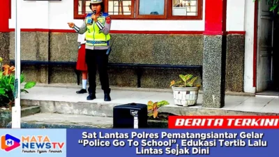 Sat Lantas Polres Pematangsiantar Gelar “Police Go To School”, Edukasi Tertib Lalu Lintas Sejak Dini