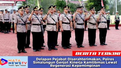 Delapan Pejabat Diserahterimakan, Polres Simalungun Genjot Kinerja Kamtibmas Lewat Regenerasi Kepemimpinan