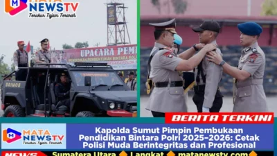 Kapolda Sumut Pimpin Pembukaan Pendidikan Bintara Polri 2025–2026: Cetak Polisi Muda Berintegritas dan Profesional
