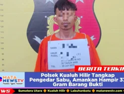 Polsek Kualuh Hilir Tangkap Pengedar Sabu, Amankan Hampir 37 Gram Barang Bukti
