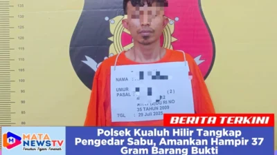 Polsek Kualuh Hilir Tangkap Pengedar Sabu, Amankan Hampir 37 Gram Barang Bukti
