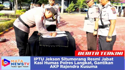 IPTU Jekson Situmorang Resmi Jabat Kasi Humas Polres Langkat, Gantikan AKP Rajendra Kusuma
