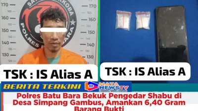 Polres Batu Bara Bekuk Pengedar Shabu di Desa Simpang Gambus, Amankan 6,40 Gram Barang Bukti