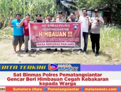 Sat Binmas Polres Pematangsiantar Gencar Beri Himbauan Cegah Kebakaran kepada Warga