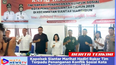 Kapolsek Siantar Marihat Hadiri Rakor Tim Terpadu Penanganan Konflik Sosial Kota Pematangsiantar 2025