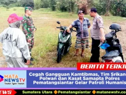 Cegah Gangguan Kamtibmas, Tim Srikandi Polwan dan Kasat Samapta Polres Pematangsiantar Gelar Patroli Humanis