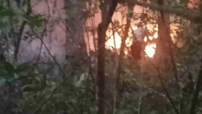 Reaksi Cepat Polres Simalungun Padamkan Kebakaran Hutan Sibaganding
