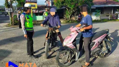 Sat Lantas Pematang Siantar Himbau Anak di Bawah Umur Tidak Mengendarai Sepeda Motor