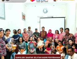 Kapolsek Siantar Selatan Hadiri Penyerahan Bantuan kepada Keluarga Anak Stunting