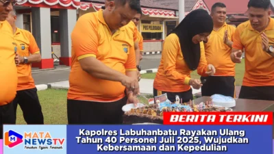 Kapolres Labuhanbatu Rayakan Ulang Tahun 40 Personel Juli 2025, Wujudkan Kebersamaan dan Kepedulian