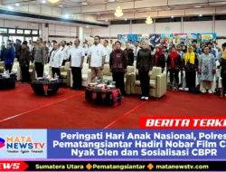 Peringati Hari Anak Nasional, Polres Pematangsiantar Hadiri Nobar Film Cut Nyak Dien dan Sosialisasi CBPR