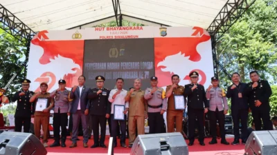 Polsek Serbalawan Raih Juara Utama Lomba Siskamling Hari Bhayangkara ke-79 Polres Simalungun