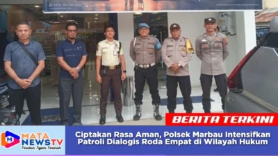 Ciptakan Rasa Aman, Polsek Marbau Intensifkan Patroli Dialogis Roda Empat di Wilayah Hukum