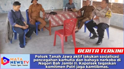 Cegah Karhutla dan Narkoba, Polsek Tanah Jawa Aktif Sosialisasi ke Desa: Komitmen Polres Simalungun Jaga Kamtibmas