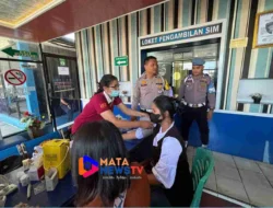 Sosialisasi Operasi Patuh Toba 2025 dan Pengobatan Gratis bagi Peserta Pengurusan SIM