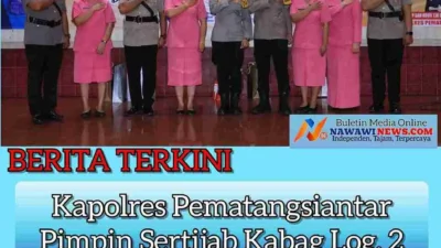 Kapolres Pematangsiantar Pimpin Sertijab Kabag Log, 2 (dua) Kasat, dan Kapolsek Siantar Barat