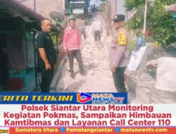 Polsek Siantar Utara Monitoring Kegiatan Pokmas, Sampaikan Himbauan Kamtibmas dan Layanan Call Center 110