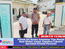 Polsek Sei Kanan Amankan Tiga Masjid Saat Shalat Jumat, Kapolres Labusel Apresiasi Kinerja Personel