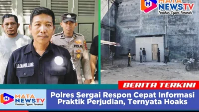 Polres Sergai Respon Cepat Informasi Praktik Perjudian, Ternyata Hoaks