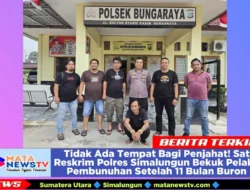 Tidak Ada Tempat Bagi Penjahat! Sat Reskrim Polres Simalungun Bekuk Pelaku Pembunuhan Setelah 11 Bulan Buron