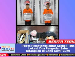 Polres Pematangsiantar Grebek Tiga Lokasi, Dua Pengedar Sabu Ditangkap di Gang Cumi-Cumi