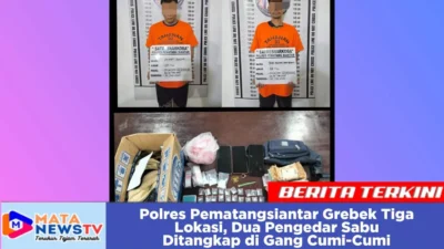 Polres Pematangsiantar Grebek Tiga Lokasi, Dua Pengedar Sabu Ditangkap di Gang Cumi-Cumi