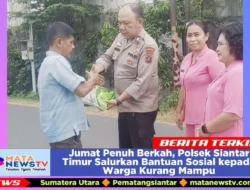 Jumat Penuh Berkah, Polsek Siantar Timur Salurkan Bantuan Sosial kepada Warga Kurang Mampu