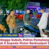 KRYD Hingga Subuh, Polres Pematangsiantar Tindak 8 Sepeda Motor Berknalpot Blong