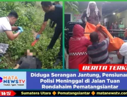 Diduga Serangan Jantung, Pensiunan Polisi Meninggal di Jalan Tuan Rondahaim Pematangsiantar