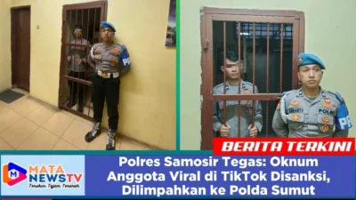 Polres Samosir Tegas: Oknum Anggota Viral di TikTok Disanksi, Dilimpahkan ke Polda Sumut