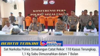 Sat Narkoba Polres Simalungun Catat Rekor: 110 Kasus Terungkap, 1,1 Kg Sabu Dimusnahkan dalam 7 Bulan