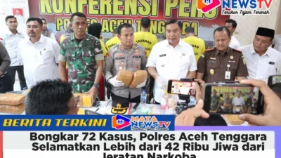 Polres Aceh Tenggara bongkar 72 kasus narkoba, amankan 139 tersangka, dan selamatkan lebih dari 42 ribu jiwa dari bahaya narkotika.