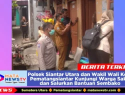 Polsek Siantar Utara dan Wakil Wali Kota Pematangsiantar Kunjungi Warga Sakit dan Salurkan Bantuan Sembako