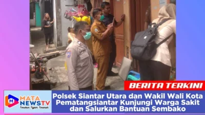 Polsek Siantar Utara dan Wakil Wali Kota Pematangsiantar Kunjungi Warga Sakit dan Salurkan Bantuan Sembako