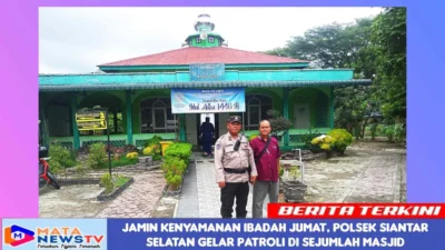 Jamin Kenyamanan Ibadah Jumat, Polsek Siantar Selatan Gelar Patroli di Sejumlah Masjid