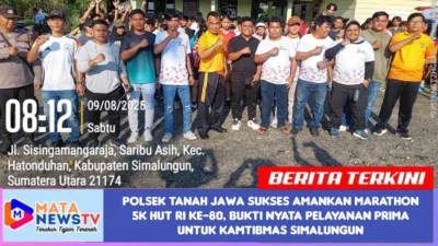 Polsek Tanah Jawa Sukses Amankan Marathon 5K HUT RI ke-80, Bukti Nyata Pelayanan Prima untuk Kamtibmas Simalungun