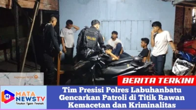 Tim Presisi Polres Labuhanbatu Gencarkan Patroli di Titik Rawan Kemacetan dan Kriminalitas