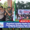 Kapolres Langkat Hadiri Puncak Peringatan Brandan Bumi Hangus ke-78 di Pangkalan Brandan