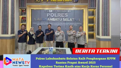 Polres Labuhanbatu Selatan Raih Penghargaan KPPN Rantau Prapat Award 2025  Kapolres: Terima Kasih atas Kerja Keras Personel
